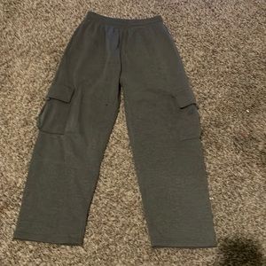 grey Cargo Sweats